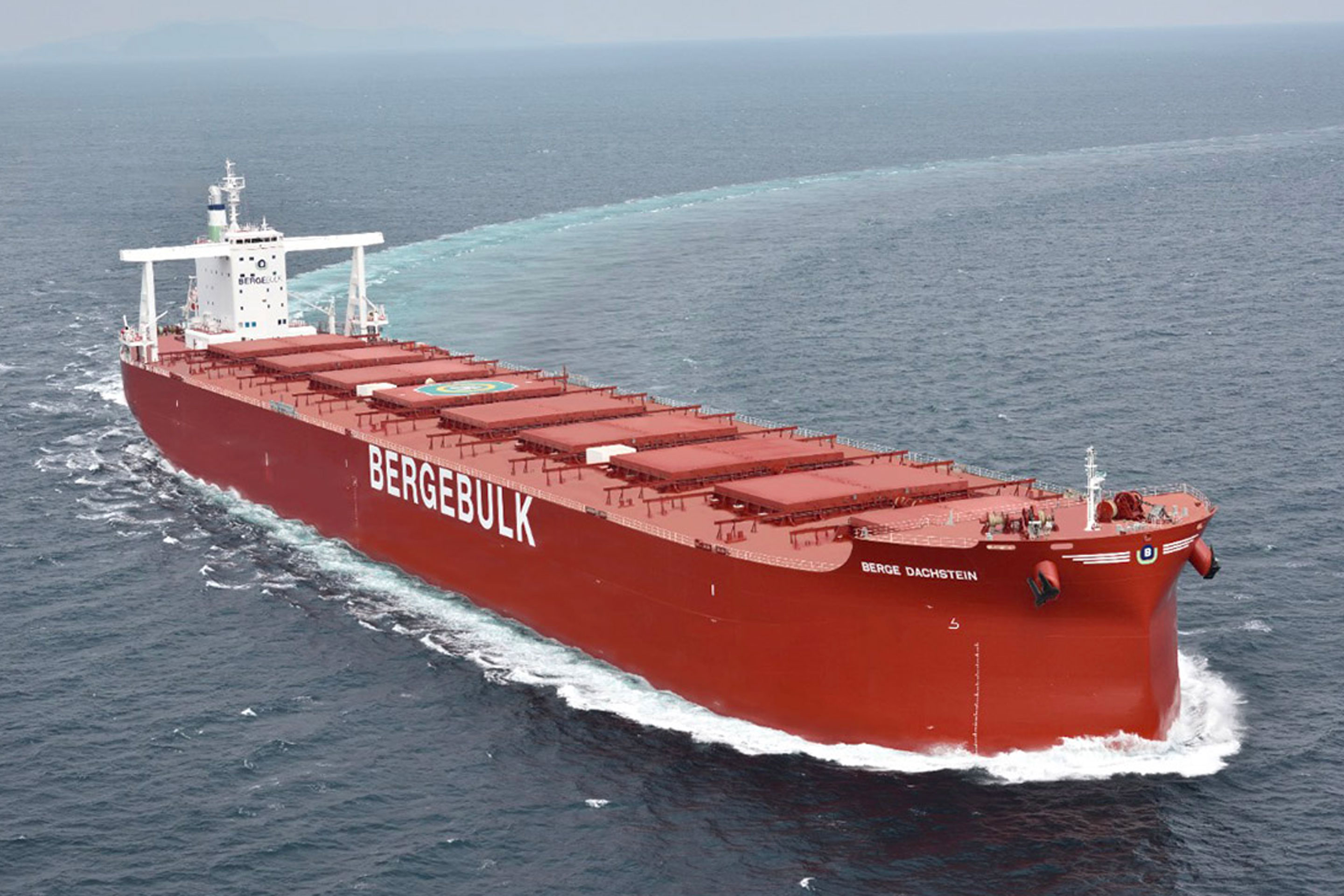 A Berge Bulk vessel at sea