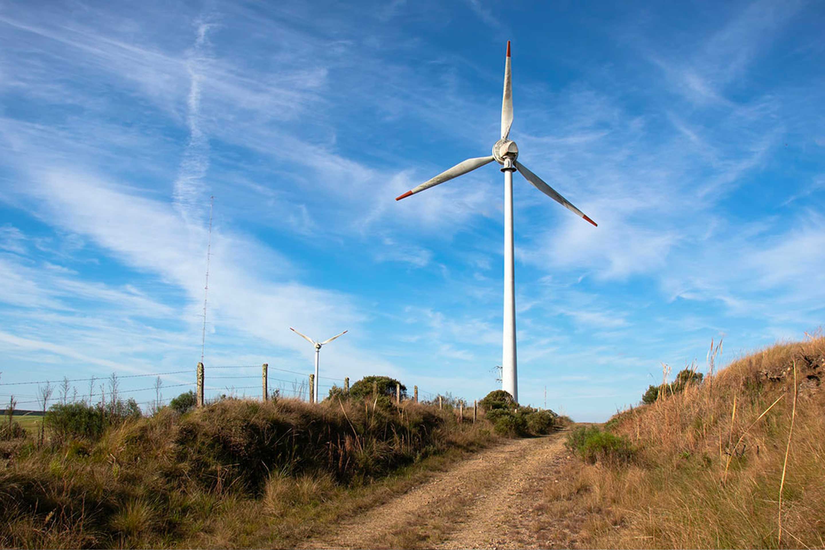 A windmill that depicts alternative power