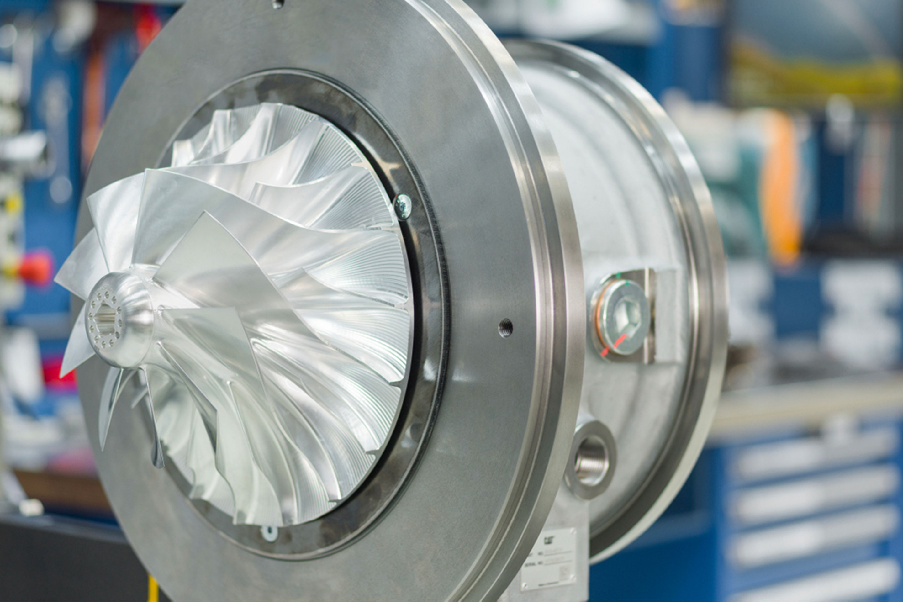 An Accelleron A200-H turbocharger to highlight turbocharger cleaning in operation