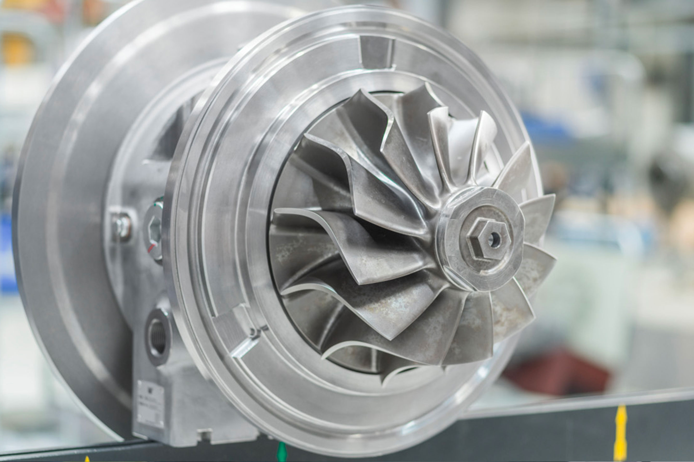An Accelleron A200-H turbocharger cartridge