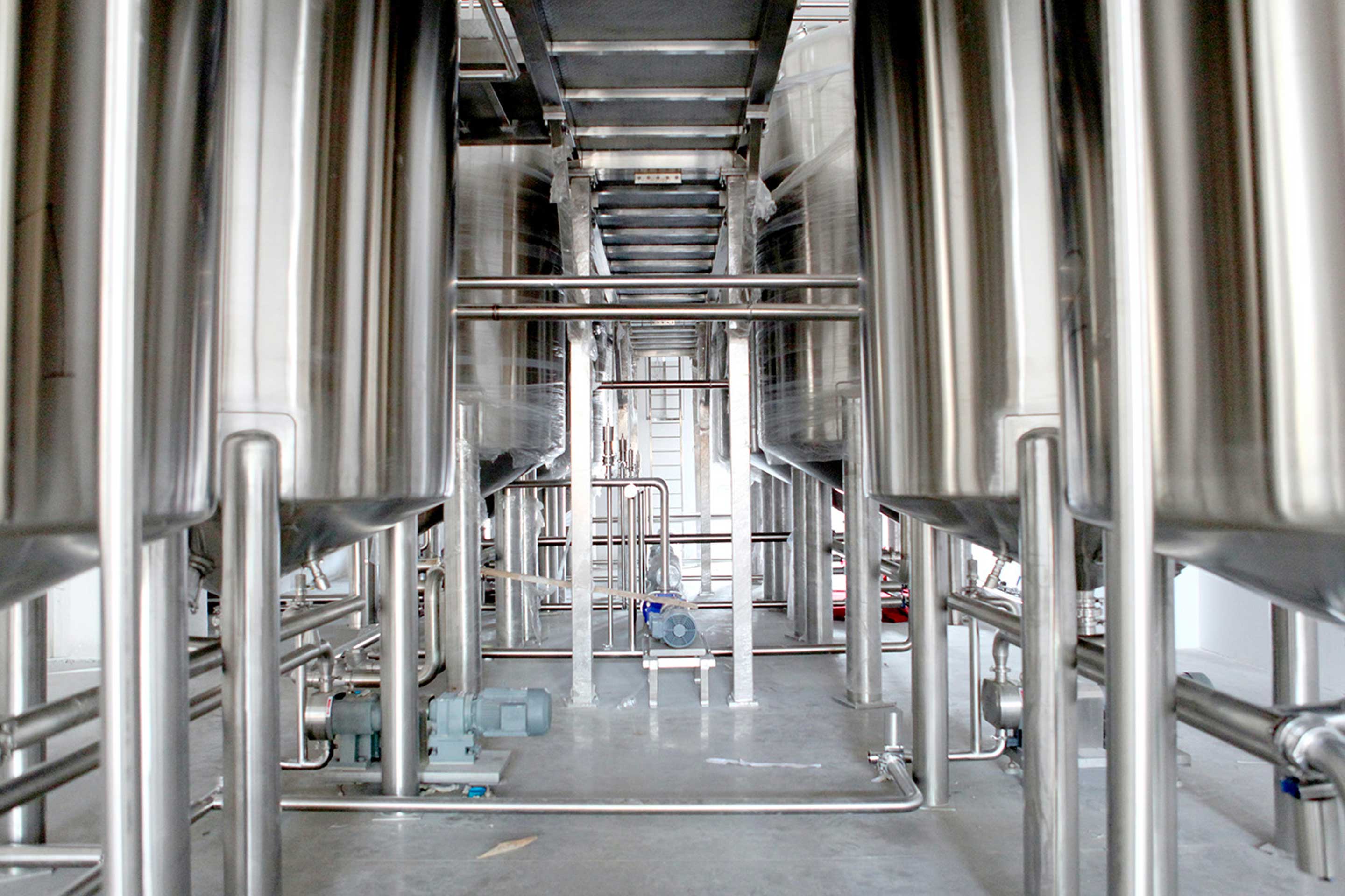 Inside a chemical factory