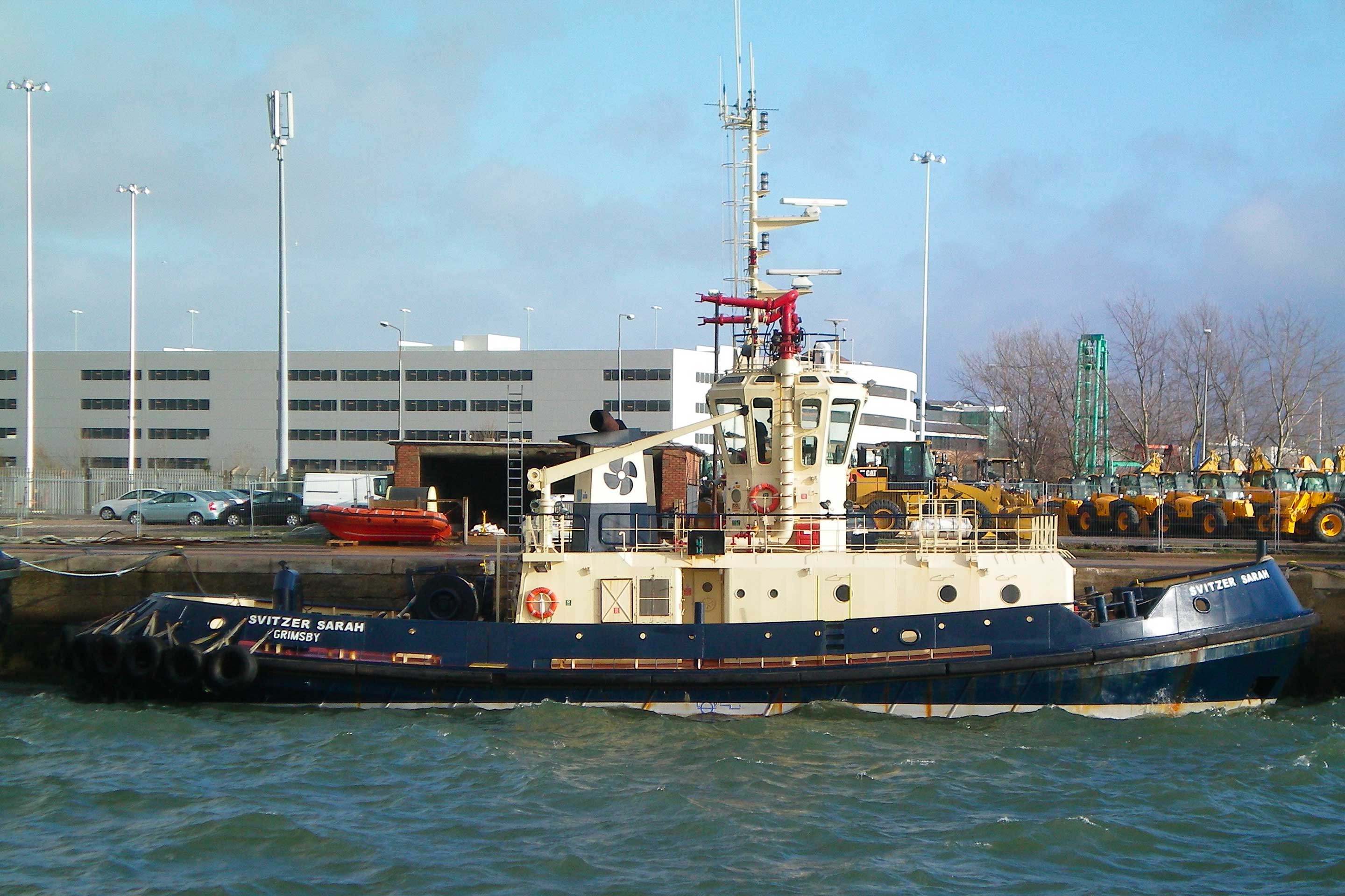 The Svitzer Sarah ship running ABB turbochargers