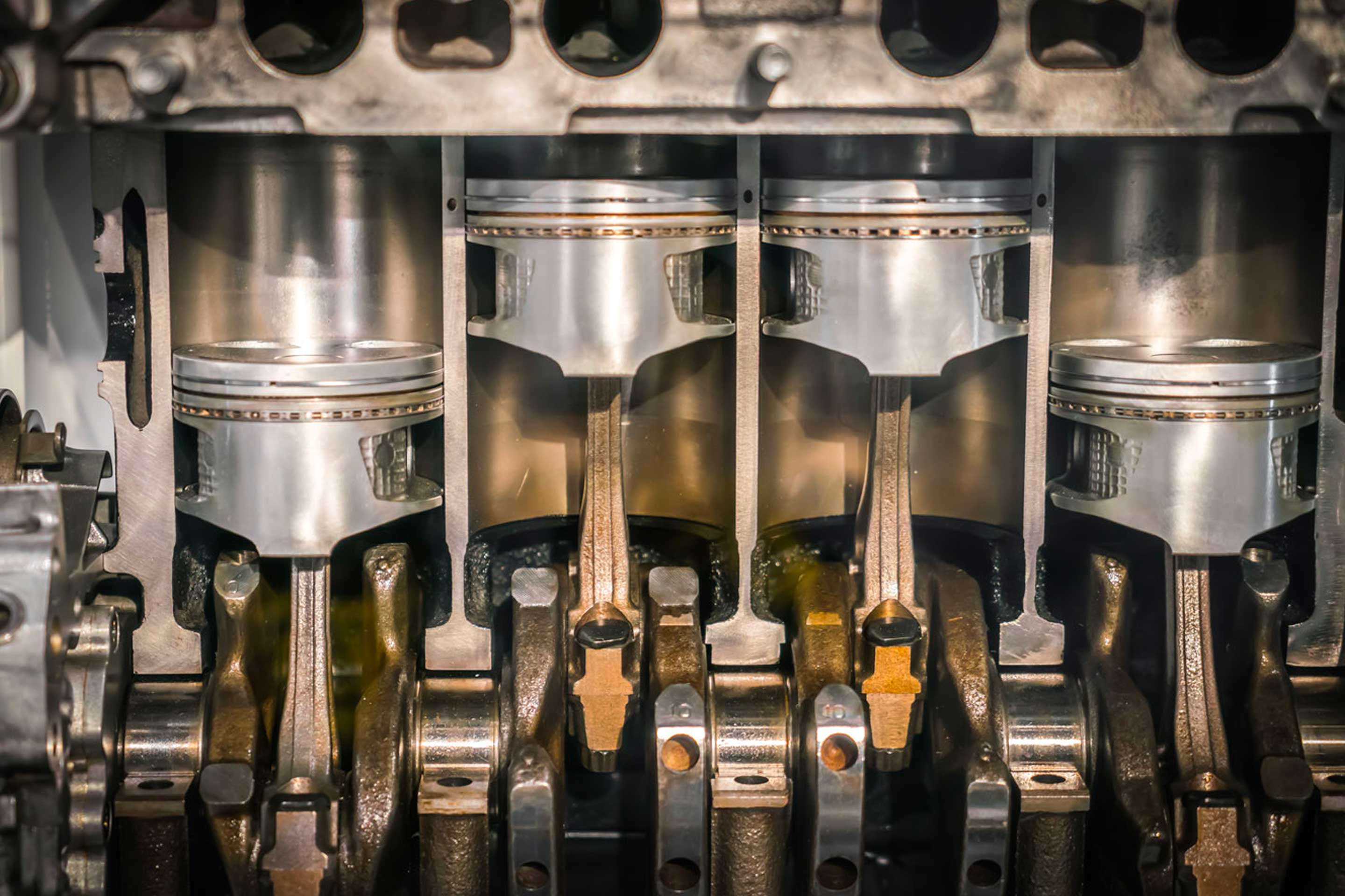 Inside an internal combustion engine
