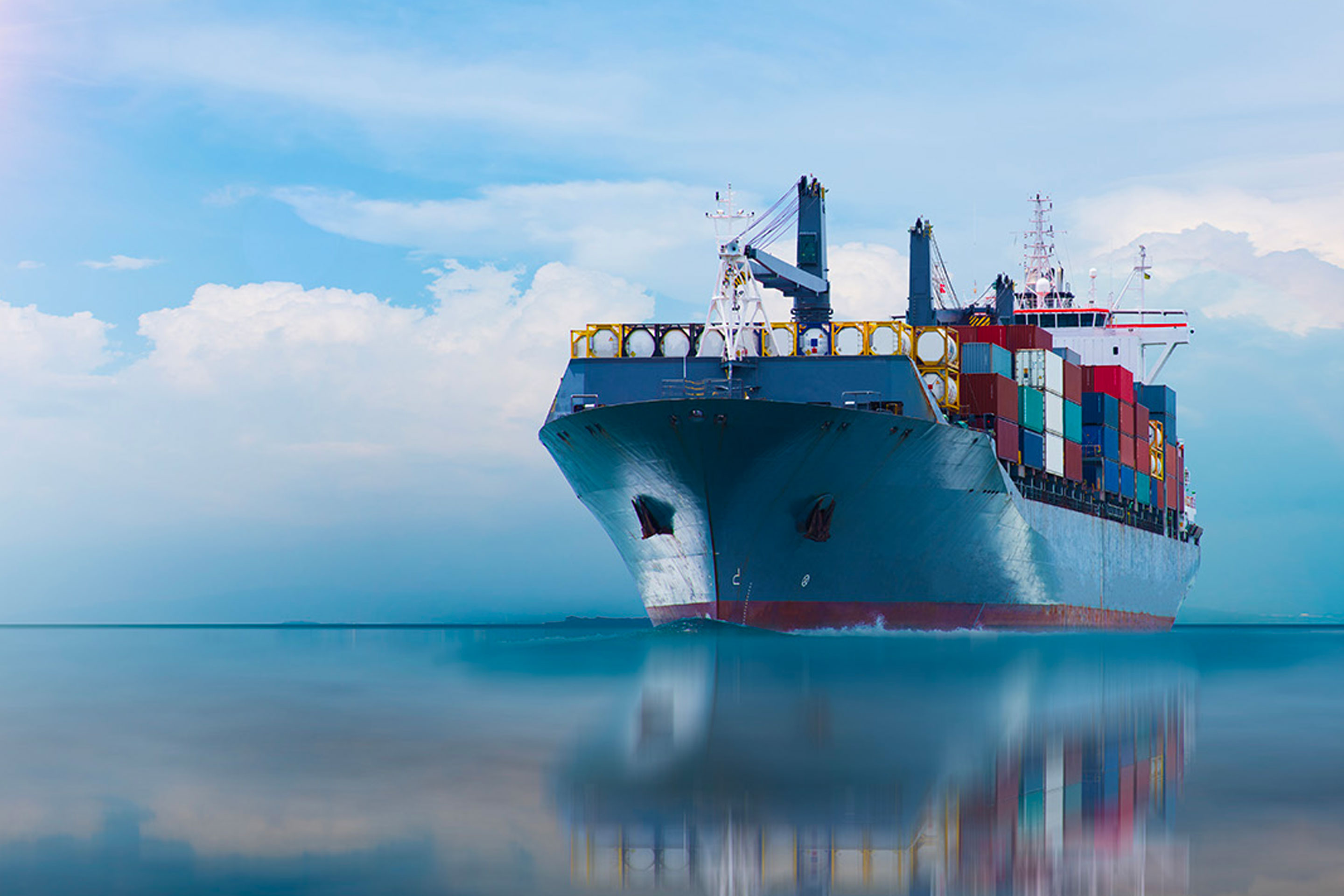 A photo of a ship at sea to highlight ammonia as a future marine fuel