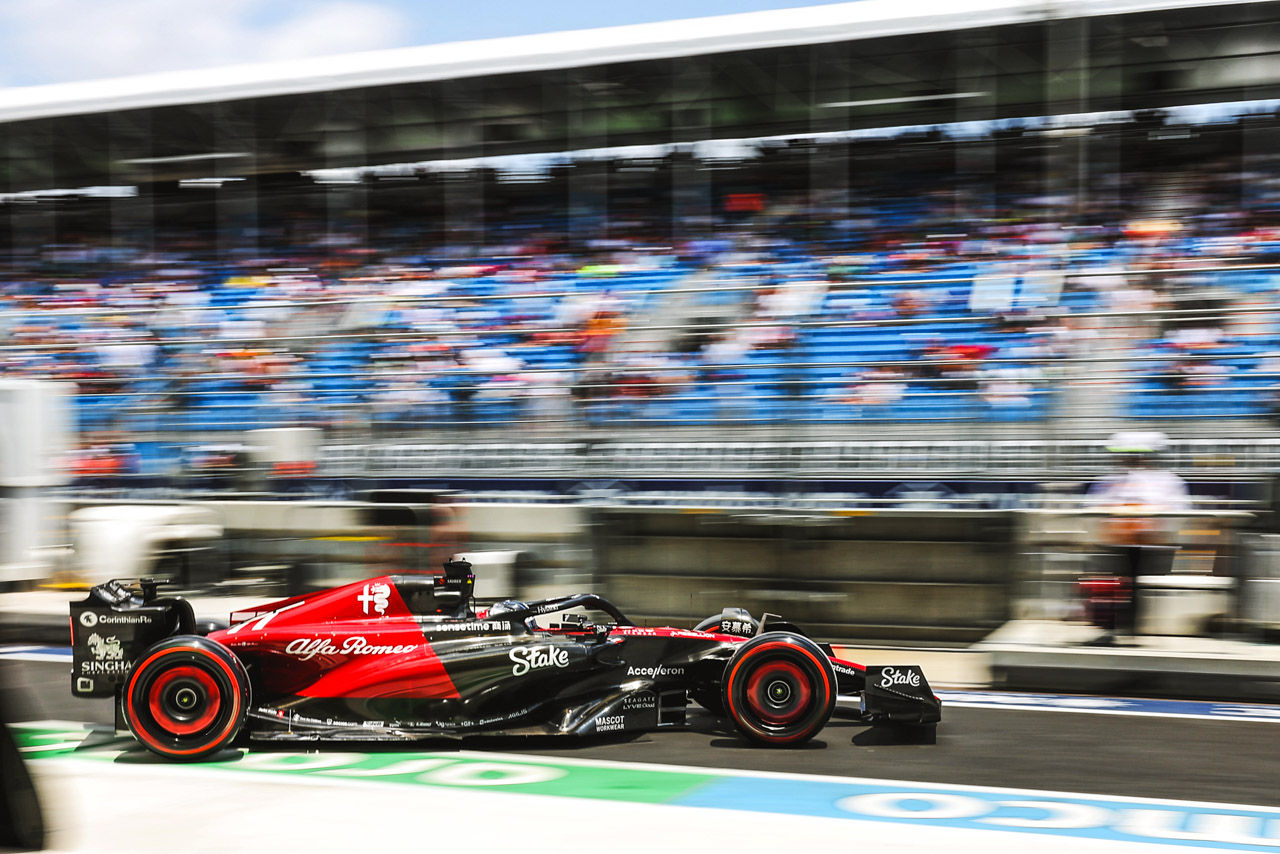 Valtteri Bottas (FIN) Alfa Romeo F1 Team C43.
Formula 1 World Championship, Rd 5, Miami Grand Prix, Saturday 6th May 2023. Miami International Autodrome, Miami, Florida, USA.