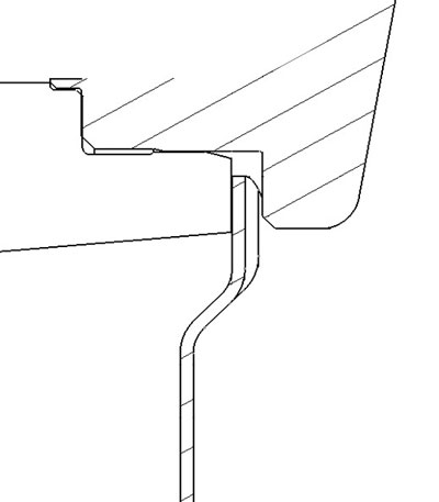 Effective clamping is ensured by the hood’s wavy shape at its outer rim.