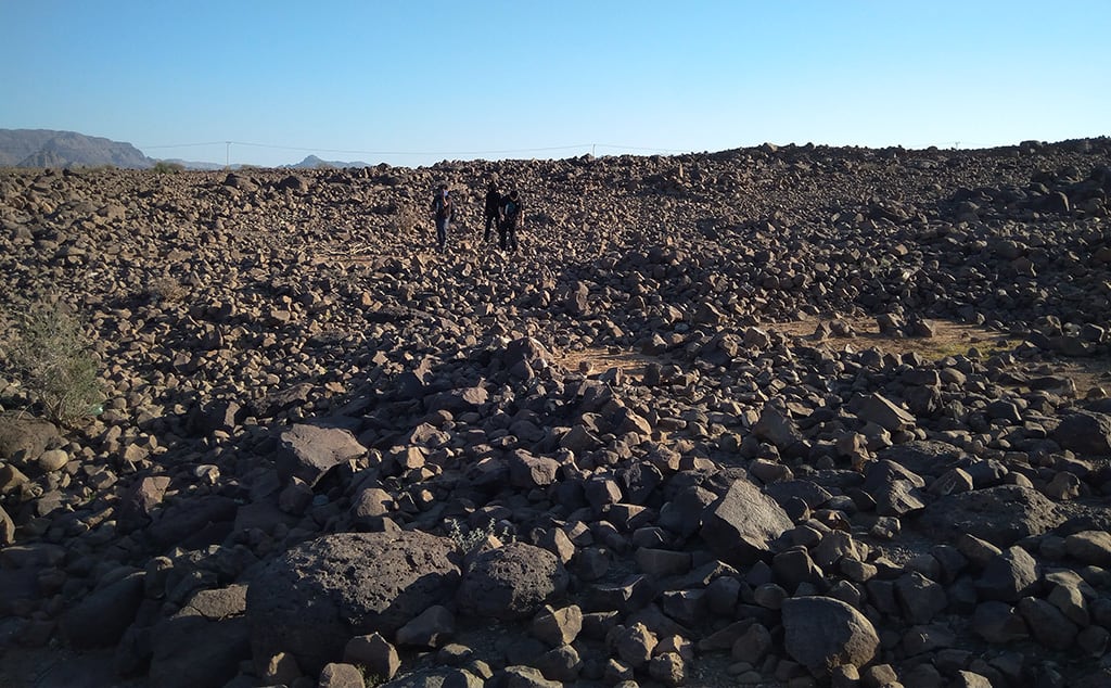 Getting comfortable with discomfort on a trek through rugged terrain in Tariff, Saudi Arabia, 2018