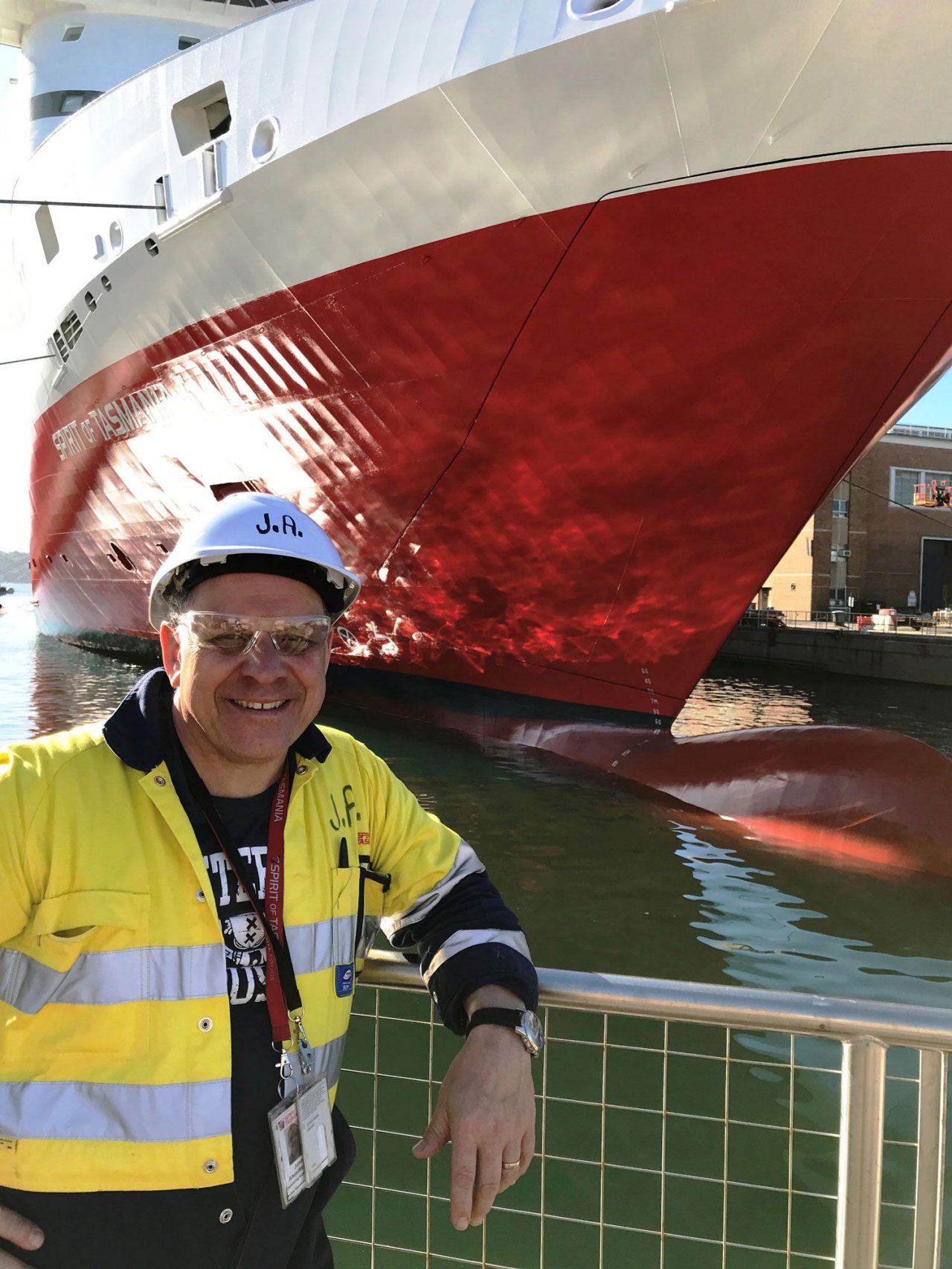 John Anastassiou, Engineering Superintendent at Spirit of Tasmania