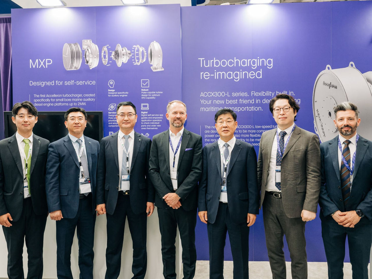 Accelleron and HD Hyundai Marine Solution - signing ceremony at Posidonia