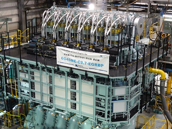 The Makita engine, 6G45ME-C9.7-EGRBP was matched with Accelleron’s A255-L turbochargers 