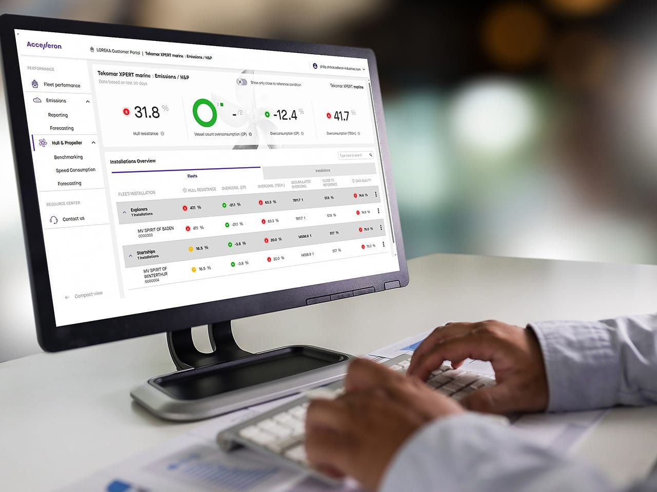 Accelleron's engine optimization software Tekomar XPERT