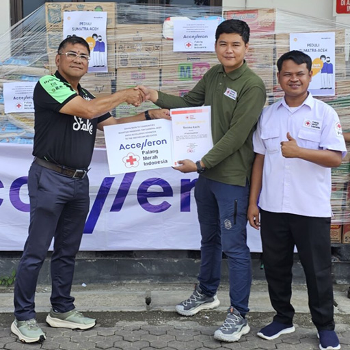 Accelleron - Flood relief in Indonesia