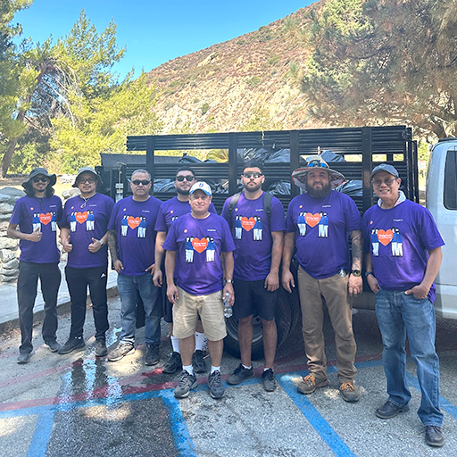 Accelleron USA’s Los Angeles station volunteered at the Angeles National Forest