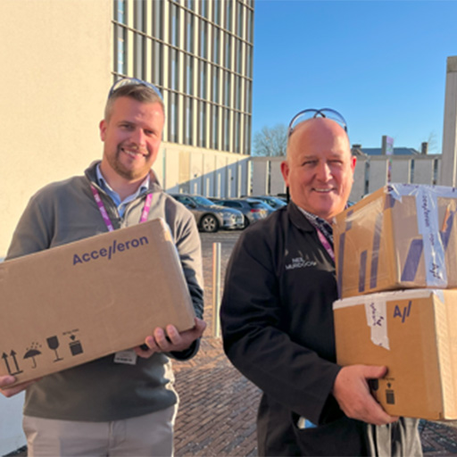 Accelleron UK donated £11,000 worth of turbocharger spare parts and tooling equipment to the City of Glasgow College Maritime Training Centre