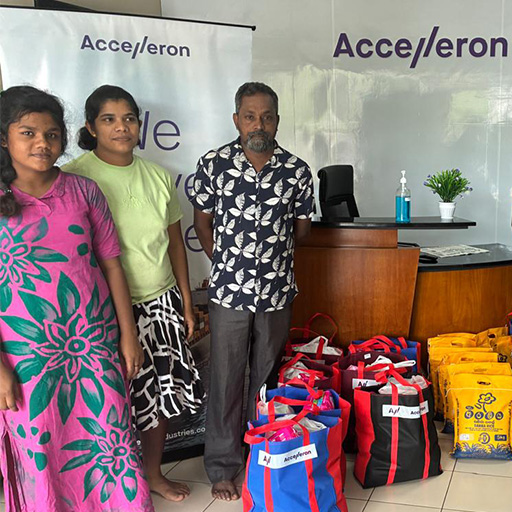 Accelleron Sri Lanka - Supporting cyclone relief efforts