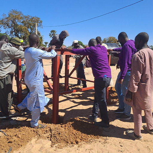 Accelleron Senegal installed a solar water pump in Darou Kibary village in Kaolack