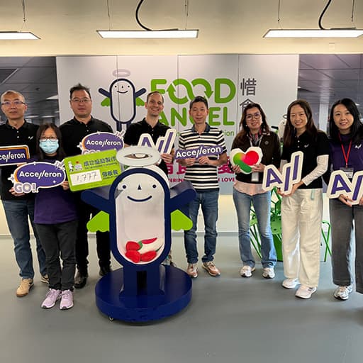 Accelleron Hong Kong supported Food Angel
