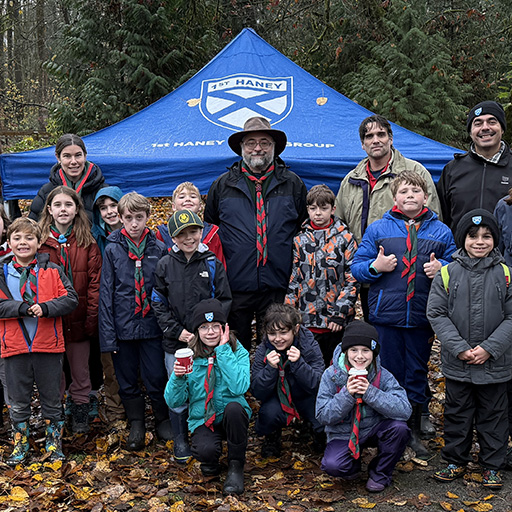 Accelleron in Western Canada led 24 scouts on a shoreline cleanup