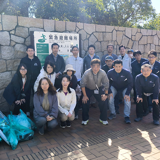 Turbo Systems United, Accelleron Japan, took part in a large-scale clean-up of the HAT Kobe area