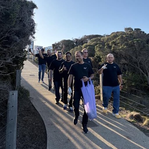 Accelleron Australia - coastal cleanup