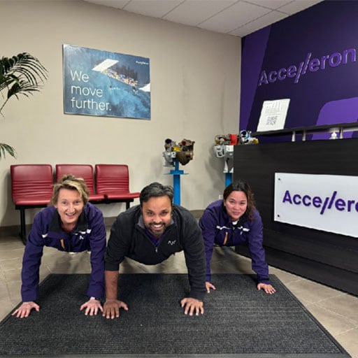 Accelleron - Push up challenge to raise awareness